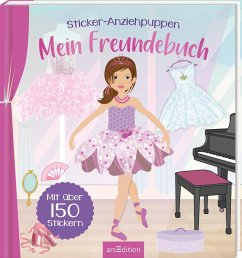 Cover Sticker-Anziehpuppen - Mein Freundebuch (Ballerina)