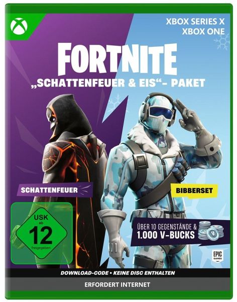 Fortnite Schattenfeuer & Eis Paket (Code in Box) (Xbox) Fortnite Schattenfeuer & Eis Paket (Code in Box) (Xbox)