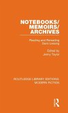 Notebooks/Memoirs/Archives Notebooks/Memoirs/Archives