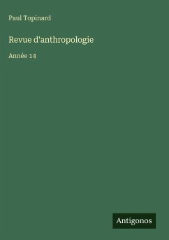 Cover Revue d'anthropologie