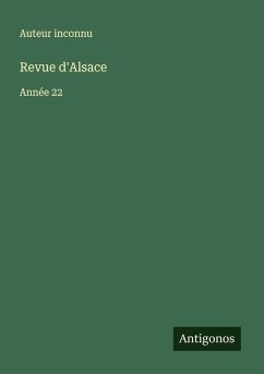 Revue d'Alsace - Auteur Inconnu