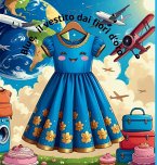 Blue, il vestito dai fiori d'oro Blue, il vestito dai fiori d'oro