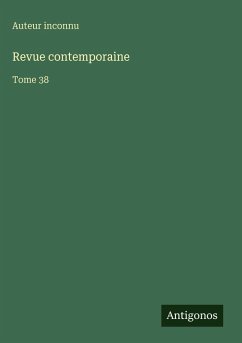 Cover Revue contemporaine