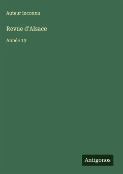 Revue d'Alsace - Auteur Inconnu