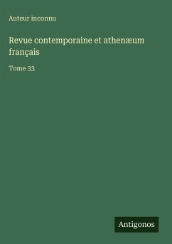 Cover Revue contemporaine et athenæum français
