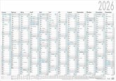 Zettler Plakatkalender 12 Monate 2026 - Jahreswandkalender 100 x 70 cm, 1 Seite mit 5 Spalten zur Urlaubsplanung, Tages-, Wochen- & Arbeitstagezählung, Ferientermine, schwarz/blau, 1 Stück gerollt Zettler Plakatkalender 12 Monate 2026 - Jahreswandkalender 100 x 70 cm, 1 Seite mit 5 Spalten zur Urlaubsplanung, Tages-, Wochen- & Arbeitstagezählung, Ferientermine, schwarz/blau, 1 Stück gerollt