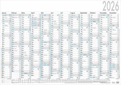 Zettler Plakatkalender 12 Monate 2026 - Jahreswandkalender 100 x 70 cm, 1 Seite mit 5 Spalten zur Urlaubsplanung, Tages-, Wochen- & Arbeitstagezählung, Ferientermine, schwarz/blau, 1 Stück gerollt Cover Zettler Plakatkalender 12 Monate 2026 - Jahreswandkalender 100 x 70 cm, 1 Seite mit 5 Spalten zur Urlaubsplanung, Tages-, Wochen- & Arbeitstagezählung, Ferientermine, schwarz/blau, 1 Stück gerollt