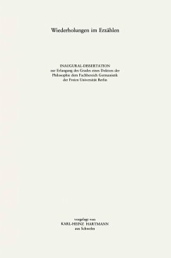 Cover Wiederholungen im Erzählen (eBook, PDF)