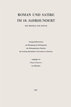 Cover Roman und Satire im 18.Jahrhundert (eBook, PDF)