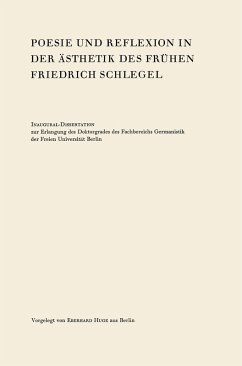 Cover Poesie und Reflexion in der Ästhetik des Frühen Friedrich Schlegel (eBook, PDF)