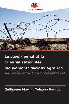 Cover Le savoir pénal et la criminalisation des mouvements sociaux agraires