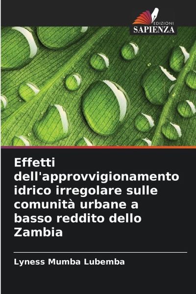 Effetti dell'approvvigionamento idrico irregolare sulle comunità urbane a basso reddito dello Zambia Effetti dell'approvvigionamento idrico irregolare sulle comunità urbane a basso reddito dello Zambia