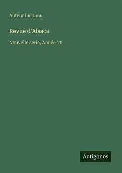 Revue d'Alsace - Auteur Inconnu