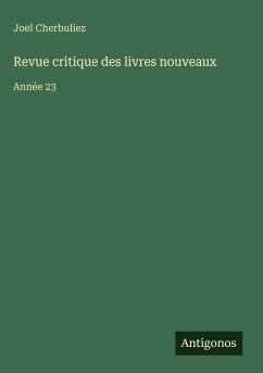 Cover Revue critique des livres nouveaux