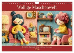 Wollige Maschenwelt. Gestrickte Harmonie für gemütliche Momente (Wandkalender 2026 DIN A4 quer), CALVENDO Monatskalender