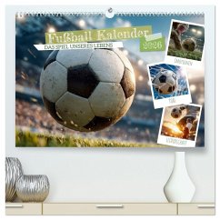 Cover Fußball Kalender - Das Spiel unseres Lebens (hochwertiger Premium Wandkalender 2026 DIN A2 quer), Kunstdruck in Hochglanz