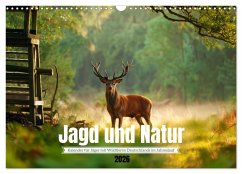 Cover Jagd und Natur - Kalender für Jäger mit Wildtieren Deutschlands im Jahreslauf (Wandkalender 2026 DIN A3 quer), CALVENDO Monatskalender