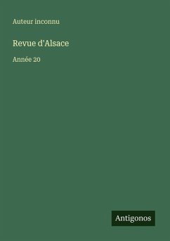 Revue d'Alsace - Auteur Inconnu