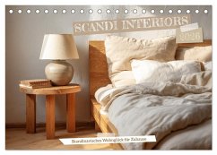 Cover Scandi Interiors - Skandinavisches Wohnglück für Zuhause (Tischkalender 2026 DIN A5 quer), CALVENDO Monatskalender