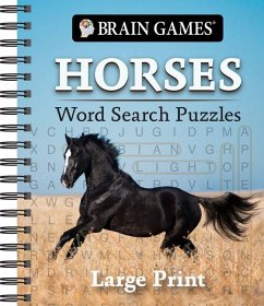 Cover Brain Games - Horses Word Search Puzzles - Large Print