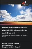 Metodi di valutazione della disponibilità di potassio nei suoli tropicali Metodi di valutazione della disponibilità di potassio nei suoli tropicali
