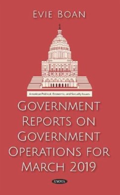 Cover Government Reports on Government Operations for March 2019
