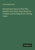 The Electoral Votes of 1876. Who Should Count Them, What Should be Counted, and the Remedy for a Wrong Count