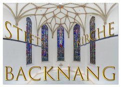 Backnang - Panoramablicke in die Stiftskirche (Wandkalender 2026 DIN A2 quer), CALVENDO Monatskalender