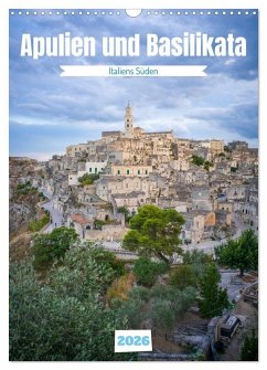 Cover Apulien und Basilikata - Italiens Süden (Wandkalender 2026 DIN A3 hoch), CALVENDO Monatskalender