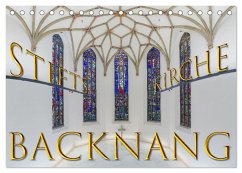 Backnang - Panoramablicke in die Stiftskirche (Tischkalender 2026 DIN A5 quer), CALVENDO Monatskalender