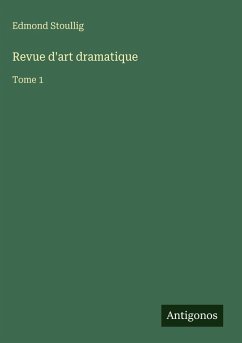 Cover Revue d'art dramatique