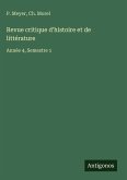 Revue critique d'histoire et de littérature