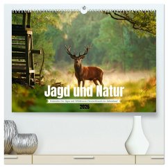 Cover Jagd und Natur - Kalender für Jäger mit Wildtieren Deutschlands im Jahreslauf (hochwertiger Premium Wandkalender 2026 DIN A2 quer), Kunstdruck in Hochglanz