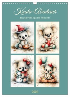 Koala-Abenteuer. Bezaubernde Aquarell-Momente (Wandkalender 2026 DIN A3 hoch), CALVENDO Monatskalender