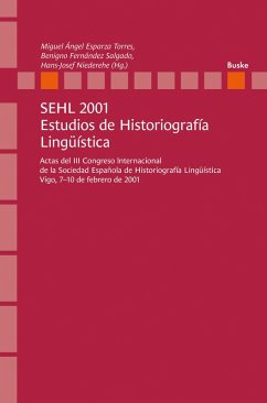 Cover SEHL 2001. Estudios de Historiografía Lingüística (eBook, PDF)