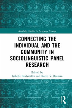 Connecting the Individual and the Community in Sociolinguistic Panel Research (eBook, ePUB)