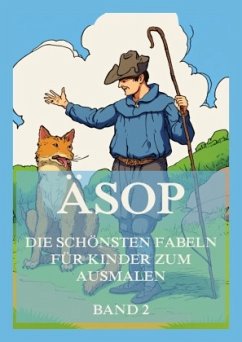 Cover Äsop - Die schönsten Fabeln für Kinder zum Ausmalen, Band 2