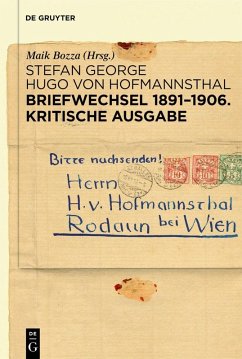 Cover Briefwechsel 1891-1906. Kritische Ausgabe