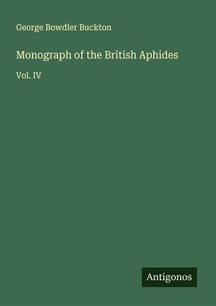 Cover Monograph of the British Aphides