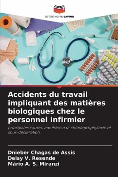 Cover Accidents du travail impliquant des matières biologiques chez le personnel infirmier