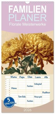 Familienplaner 2026 - Florale Meisterwerke mit 5 Spalten (Wandkalender, 21 x 45 cm) CALVENDO Familienplaner 2026 - Florale Meisterwerke mit 5 Spalten (Wandkalender, 21 x 45 cm) CALVENDO