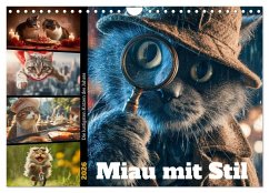 Miau mit Stil (Wandkalender 2026 DIN A4 quer), CALVENDO Monatskalender Miau mit Stil (Wandkalender 2026 DIN A4 quer), CALVENDO Monatskalender