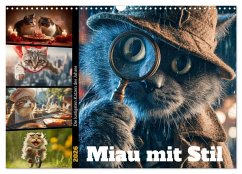Miau mit Stil (Wandkalender 2026 DIN A3 quer), CALVENDO Monatskalender Miau mit Stil (Wandkalender 2026 DIN A3 quer), CALVENDO Monatskalender