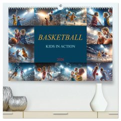 Basketball - Kids in Action (hochwertiger Premium Wandkalender 2026 DIN A2 quer), Kunstdruck in Hochglanz Basketball - Kids in Action (hochwertiger Premium Wandkalender 2026 DIN A2 quer), Kunstdruck in Hochglanz