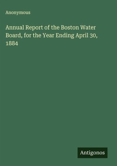 Cover Annual Report of the Boston Water Board, for the Year Ending April 30, 1884