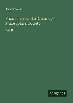 Cover Proceedings of the Cambridge Philosophical Society