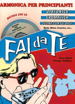 Cover Denis Roux, Armonica per principianti, Fai da Te Harmonica Buch + CD