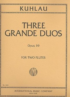 3 grande duos op.39 for 2 flutes parts Cover 3 grande duos op.39 for 2 flutes parts