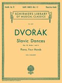 Antonín Dvorák, Slavonic Dances Op.72 Books 1 and 2 Piano, 4 Hands Buch