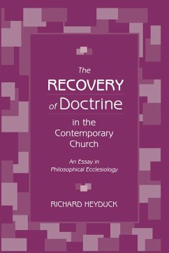Cover The Recovery of Doctrine in the Contemporary Church (eBook, PDF)